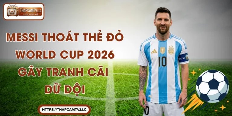 Messi Thoát Thẻ Đỏ World Cup 2026 Gây Tranh Cãi Dữ Dội