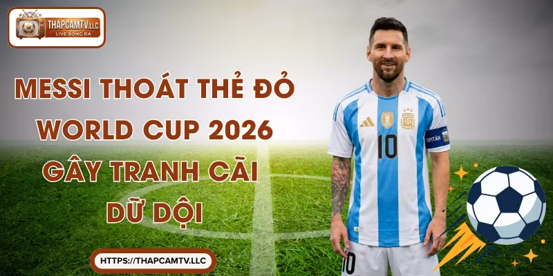 Messi Thoát Thẻ Đỏ World Cup 2026 Gây Tranh Cãi Dữ Dội